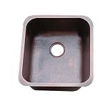Hammered Copper Single Bowl Bar Sink