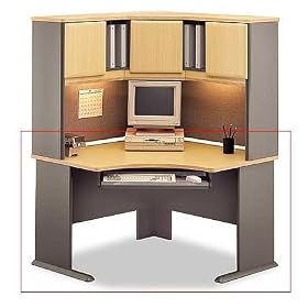 Advantage Series A Beech Corner Desk By Bush Furniture by Computer Workcenters