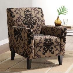 Save on Brown Medallion Armen Living Fiesta Club Chair Discount Price