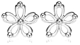 Sterling Silver Flower Earrings
