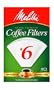 Melitta Cone Coffee Filters, White, No. 6, 40-Count Filters (Pack of 12)