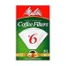 Melitta Cone Coffee Filters, White, No. 6, 40-Count (Pack of 12)