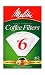 Melitta Cone Coffee Filters, White, No. 6, 40-Count (Pack of 12)