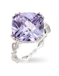Lavender Cushion Engagement Ring