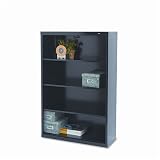 Tennsco : Metal Bookcase, 4 Shelves, 34-1/2w x 13-1/2d x 52-1/2h, Black -:- Sold as 2 Packs of - 1 - / - Total of 2 Each