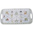 Paris Souvenir Elongated melamine sturdy tray with handles 15 by 7.5 inches