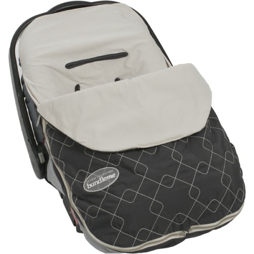 JJ Cole Lite Embroidered Infant Bundle Me - Graphite