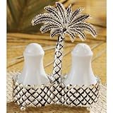 PALM TREE SALT & PEPPER SET - Salt & Pepper Set in Palm Tree Design - salt dish