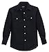 Gioberti Little Boys Casual Western Solid Long Sleeve Shirt With Pearl Snaps