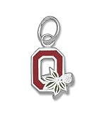 NCAA Ohio State Sterling Silver Block O Enameled Charm