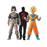 Dragon Ball Z Ultimate Figure Series 6 : Figure #1 - ~2" Black and White Android 17 / Super Saiyan Goku and Mystery Figure