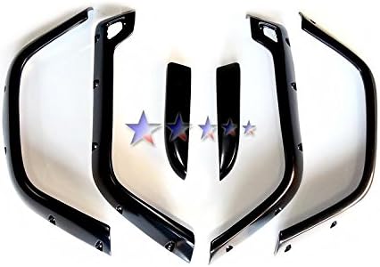 APX Fender Flares - Smooth Black - Pocket Dimple Style - 2004-2006 Jeep Wrangler Unlimited