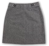 LINEN COTTON CHAMBRAY A-LINE SKIRT