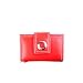 Universal PDA Studio 54 Club Purse ¿Red Fashion Designer with Eyelet Design Magnetic Latch Includes Both Wrist Strap and Six Slots For Credit Card With a Window For a Picture IDIncludes Hidden Compartment