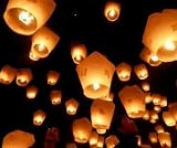 Skylaterne, Leuchtballon, 110/ 70 cm, WEI� - 