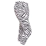 Zebra Print Spandex Leggings For Women and Girls, Adult Sizes