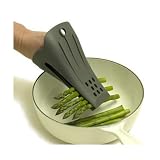 Fusionbrands Fingertongs Silicone Wearable Cooking Tongs, Gray