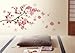 Other DIY Removable Sakura Flower Bedroom Vinyl Decal Art Decor Wall Sticker 45*60CM (Small-45*60CM) Pink, 45cm