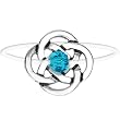 Celtic Knot December Birthstone Illusion Stretch Toe Ring
