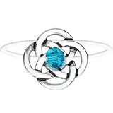 Celtic Knot December Birthstone Illusion Stretch Toe Ring