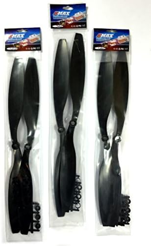 US Shipped Cheap Drones Propellers: 3-Pair 12x4.5 Counter Rotating Propellers for RC Quadcopters & Multicopters (6 Total Propellers) - Amazon Prime Shipping