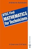 BTEC First - Mathematics for Technicians