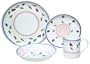 Caleca Original Italian Marirose 16-Piece Dinnerware Set, Service for 4