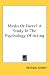 Masks Or Faces? A Study In The Psychology Of Acting