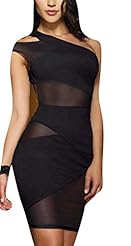 Sexy General Print Halter One Shoulder Summer  Dress