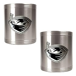 Atlanta Thrashers NHL 2pc Stainless Steel Can Holder Set- Primary Logo by Great American Products