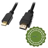 GTMax 25FT Gold-Plated Mini HDMI Cable + Cup Pad for Canon , FujiFilm , JVC , Nikon , Panasonic , Samsung , Sony Camera/ Camcroder ; Archos 101 G9 , 70 Internet , 9 PC Tablet ; Viewsonic ViewPad 10 / 10pro ; Lenovo ThinkPad ; Microsoft XBOX 360
