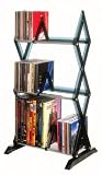 Atlantic 64835194 Mitsu 78 CD/54 DVD/BluRay/Games 3-Tier Media Rack (Smoke)