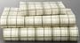 100% Cotton Heavy Weight FLANNEL Queen Sheet Set 170GSM, Green Plaid