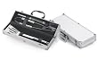 Stainless Steel Gourmet Barbecue Tool Set with Aluminum BBQ Carrying Case