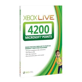 Carte Xbox Live 4200 Microsoft points