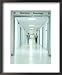 Doctors Walking Down Neurology Wing of Hospital Framed Art Poster Print, 18x22