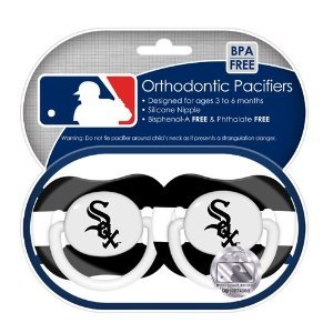 Chicago White Sox Pacifiers 2 Pack Safe BPA Free