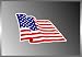 Waving United States Usa Flag Vinyl Decal Bumper Sticker 3