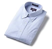 Toscano Men's Wrinkle and Stain Resistant Pinpoint Oxford Dress Shirt