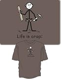 Pet Supplies : Life is Crap Humorous Handyman T-Shirt ... Large