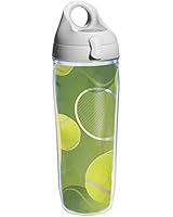 Tervis Tennis Balls Wrap and Water Bottle with Grey Lid, 24-Ounce, Beverage
