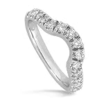 18k White Gold Diamond Wedding Band.