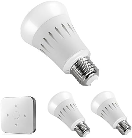 iHomeware Zigbee LED Bulb, Smartphone Android/IOS Wireless Controlled Colorful Dimmable light 110V 6w A60 RGB Full Tunable White Bulbs 3/pack with Gateway