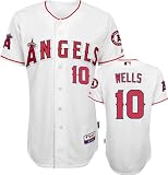 Vernon Wells Jersey: Adult Majestic Home White Authentic Cool Base&Atilde;&cent;"&Acirc;&cent; Los Angeles Angels of Anaheim Jersey