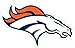 NFL Siskiyou Sports Fan Shop Denver Broncos Logo Magnets 8 inch sheet Team Color