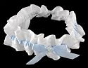 NYK Blue Bow detail lace garter