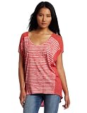 Calvin Klein Jeans Women's Mixed Stripe V-neck Knit Top