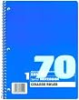 Mead Spiral One-Subject College-Ruled Notebook 10.5 x 8 Assorted Colors (6-Pack)