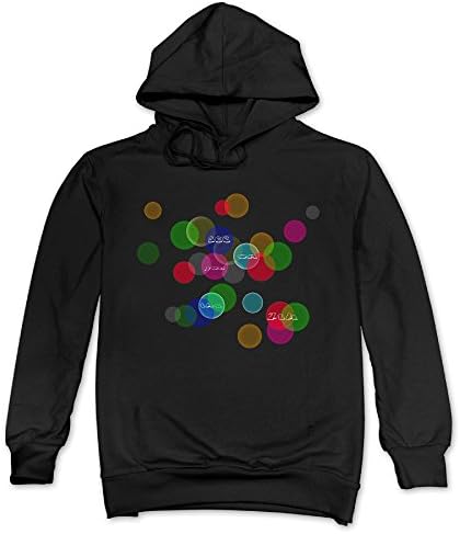 ReBorn Men's Casual See You On 7th Hoodies S Black