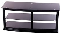 Levv up to 42" LCD/Plasma Glass TV Stand - Black